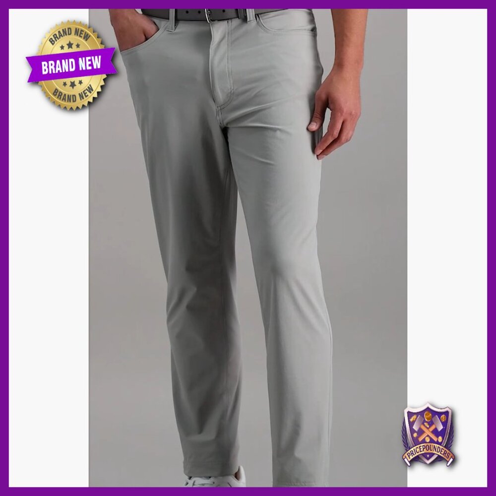 Men's Performance Stretch Tech Pants Straight Fit… - image 7